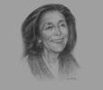 Sketch of Nicole Bricq, Former French Minister of Foreign Trade
