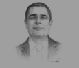 Sketch of Said Ibrahimi, CEO, Casablanca Finance City
