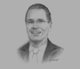 Sketch of Bernd van Linder, CEO, Saudi Hollandi Bank
