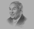 Sketch of  Enrique García Rodríguez, Executive President, CAF development bank of Latin America
