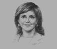 Sketch of María Fernanda Campo Saavedra, Former Minister of National Education 
