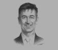 Sketch of Michael Hession, CEO, InterOil
