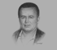 Sketch of Tommy Tomscoll, Minister of Agriculture and Livestock
