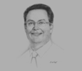 Sketch of Grant Muddle, CEO, Port Moresby General Hospital 
