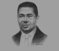 Sketch of Prime Minister Daniel Ona Ondo
