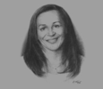 Sketch of Madeleine Berre, President, Gabonese Employer’s Confederation, and Partner and General Manager, Deloitte Legal and Tax
