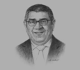 Sketch of Azzam Sleit, Minister of Information and Communications Technology (ICT) 
