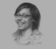 Sketch of Mawuena Trebarh, CEO, Ghana Investment Promotion Centre (GIPC)
