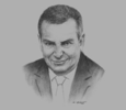 Sketch of Ulrich T Eckhardt, President of India, Middle East & Africa, Kempinski Hotels
