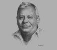 Sketch of Atul Shah, Managing Director, Nakumatt Holdings
