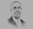 Sketch of Mbuvi Ngunze, CEO, Kenya Airways
