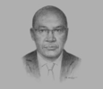Sketch of Moses Changwony, Managing Director, Sasini Tea & Coffee
