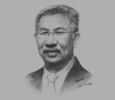 Sketch of Pehin Dato Abd Rahman Ibrahim, Minister of Finance II at the Prime Minister’s Office
