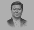 Sketch of Xi Jinping, President of China, on the Asia-Pacific’s ties with China
