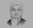 Sketch of Feby Latip, Deputy CEO, Ghanim International Food Corporation
