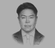 Sketch of Colin Ong, Managing Partner, Dr Colin Ong Legal Services, and President, Arbitration Association Brunei Darussalam (AABD)
