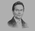 Sketch of Osman Jair, Chairman, Brunei Insurance and Takaful Association (BITA), and Managing Director, Insurans Islam TAIB

