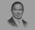 Sketch of Monwabisi Kalawe, CEO, South African Airways (SAA)
