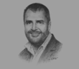 Sketch of Louis van der Watt, CEO, Atterbury Group
