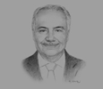 Sketch of Anis Aclimandos, Chairman, American Chamber of Commerce in Egypt
