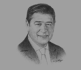 Sketch of Hisham Ezz Al Arab, Chairman and Managing Director, Commercial International Bank
