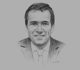 Sketch of Alonso Segura, Minister of Economy and Finance
