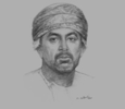 Sketch of Ali bin Masoud Al Sunaidy, Minister of Commerce and Industry
