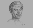 Sketch of Sheikh Abdullah bin Al Salmi, Executive President, Capital Market Authority (CMA)
