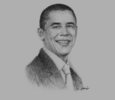 Sketch of  Barack Obama, US President
