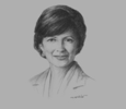 Sketch of Alderman Fiona Woolf, Lord Mayor of London
