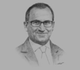 Sketch of Hassan Jarrar, CEO, Standard Chartered Bahrain
