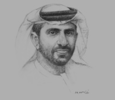Sketch of Ahmed bin Humaidan, Director-General, Dubai Smart Government
