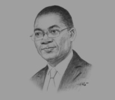 Sketch of Bruno Nabagné Koné, Minister of Post, Information Technology and Communication
