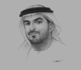 Sketch of Mohammad Helal Al Muhairi, Director-General, Abu Dhabi Chamber of Commerce and Industry (ADCCI)

