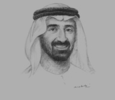 Sketch of Homaid Al Shemmari, CEO of Aerospace and Engineering Services, Mubadala
