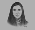 Sketch of Dr Maha Barakat, Director-General, Health Authority - Abu Dhabi (HAAD)
