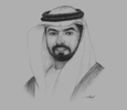 Sketch of Sheikh Hamdan bin Mubarak Al Nahyan, Minister of Higher Education and Scientific Research
