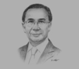 Sketch of Grunsin Ayom, Director-General, Malaysian Pepper Board
