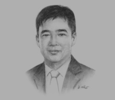 Sketch of Aaron Toh Chee Ching, Group Managing Director and CEO, Sarawak Cable Toh, Sarawak Cable Berhad
