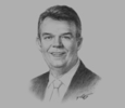 Sketch of Torstein Dale Sjotveit, CEO, Sarawak Energy
