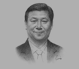 Sketch of Xi Jinping, President of China

