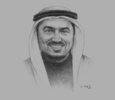 Sketch of  Abdullah Saleh Mubarak Al Khulaifi, Minister of Labour and Social Affairs
