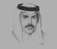 Sketch of  Sheikh Abdulla bin Saoud Al Thani, Governor, Qatar Central Bank (QCB) 
