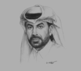 Sketch of Rashid Al Mansoori, CEO, Qatar Stock Exchange (QSE)
