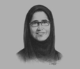Sketch of Hessa Sultan Al Jaber, Minister of Information and Communications Technology
