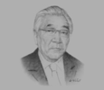 Sketch of OBG talks to Sh. Gungaadorj, Former Mongolian Prime Minister, and Head, Mongolian Farmers and Flour Producers Association (889047)
