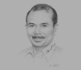 Sketch of Andrinof Chaniago, Minister of the National Development Planning Agency (Bappenas)

