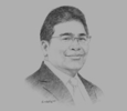 Sketch of Alex Sinaga, President-Director, Telekomunikasi Indonesia
