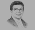 Sketch of Muliaman D Hadad, Chairman, Financial Services Authority (OJK)
