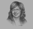 Sketch of Cecilia Álvarez-Correa, Colombian Minister of Trade, Industry and Tourism
